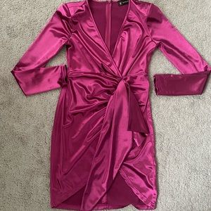 Elegant pink cocktail dress